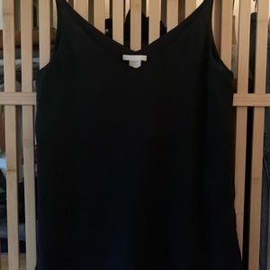 Black tank top blouse